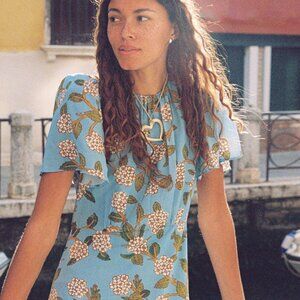 RHODE Arabella Dress Hydrangea Botanical